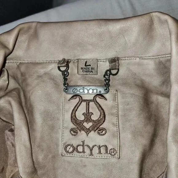 Odyn Faux Leather (pleather) Motorcycle Jacket - L - Picture 3 of 7